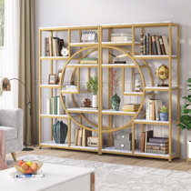 Pilsen Brass Bookcase Wayfair